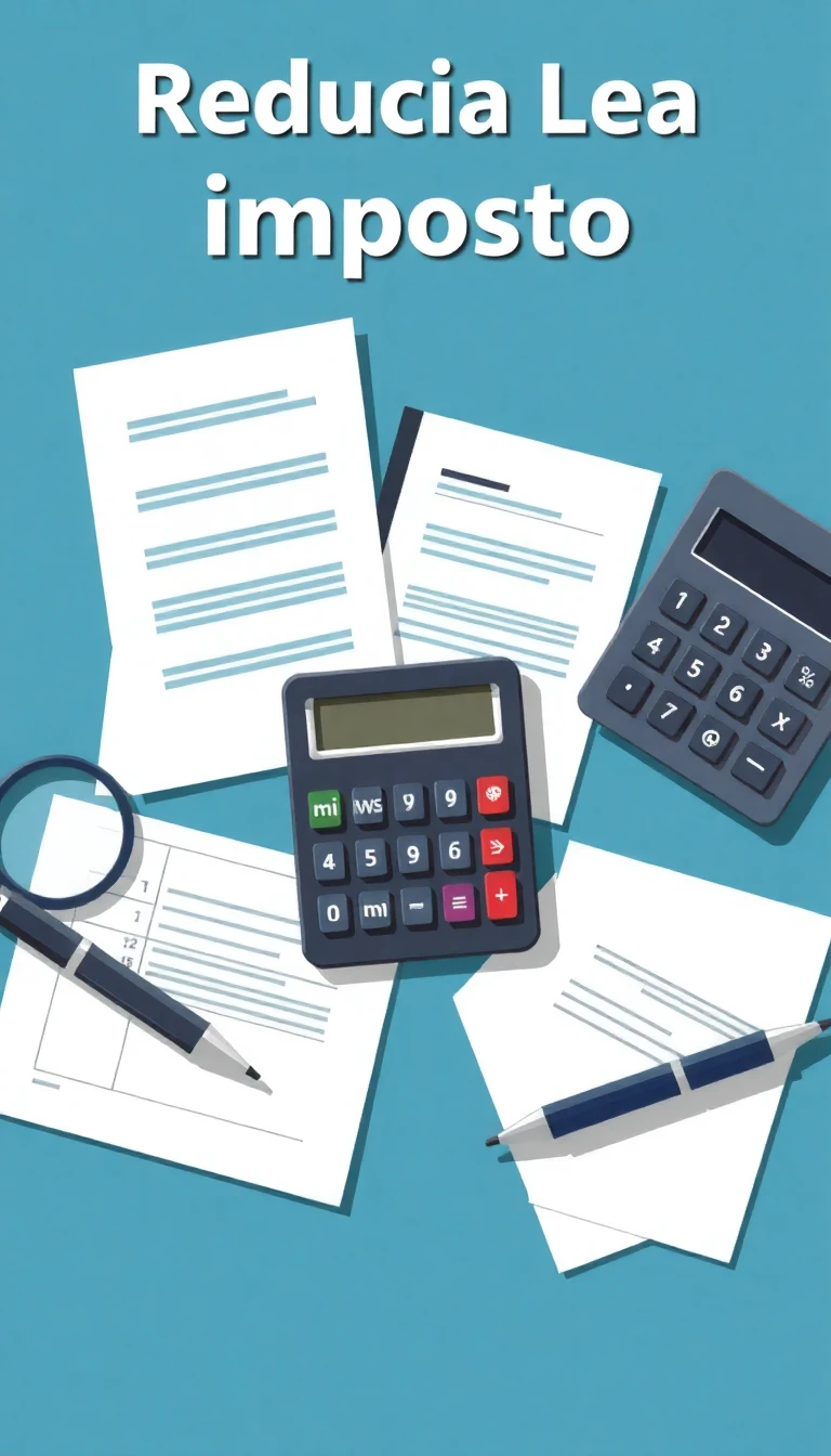 Imagem ilustrativa: Calculadora e documentos fiscais